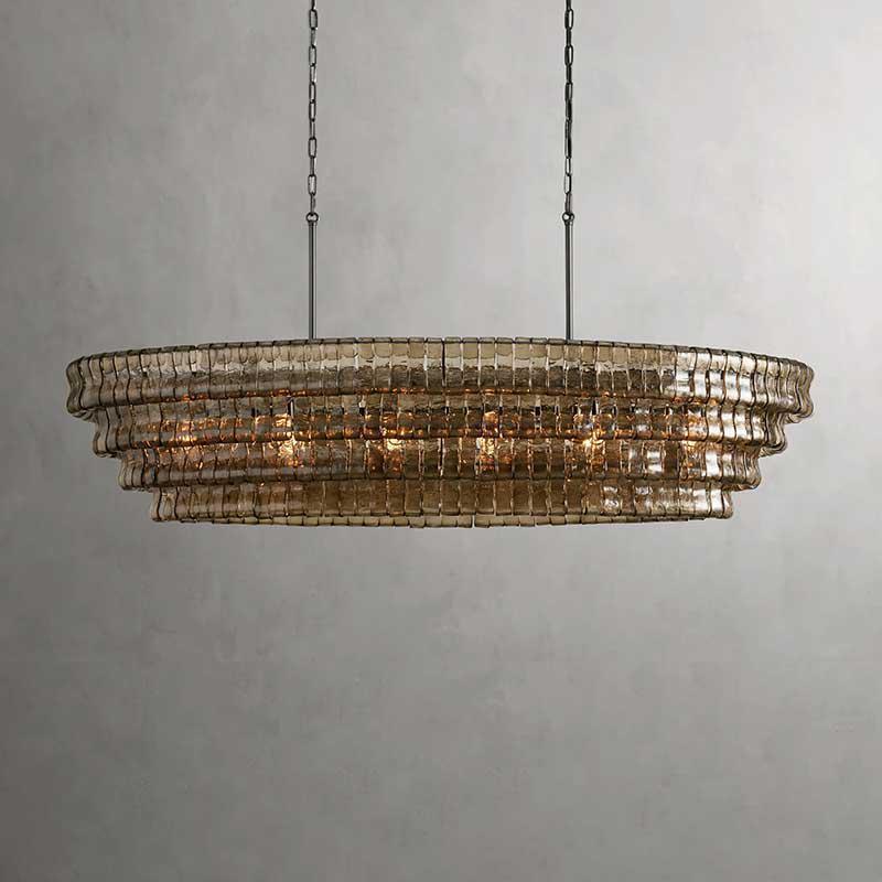 Ghiaccio Oval Chandelier 54''65'' - view 30