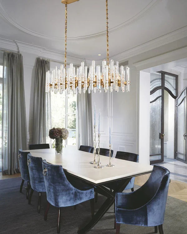 Branxton Rectangular chandelier 54” 72 in, brass - view 13