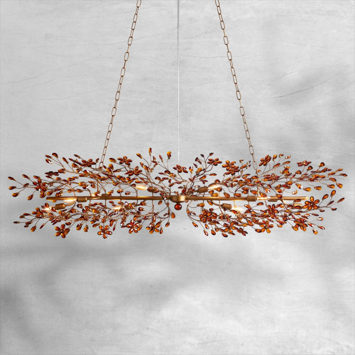 Fiore Linear Chandelier 43"51"68" - view 38