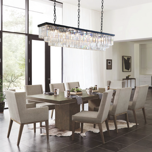 Falria 3-Tier Crystal Rectangular Chandelier, three-tier - view 19