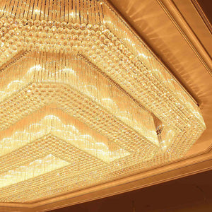 Large banquet hall chandelier, K9 crystal - view 3