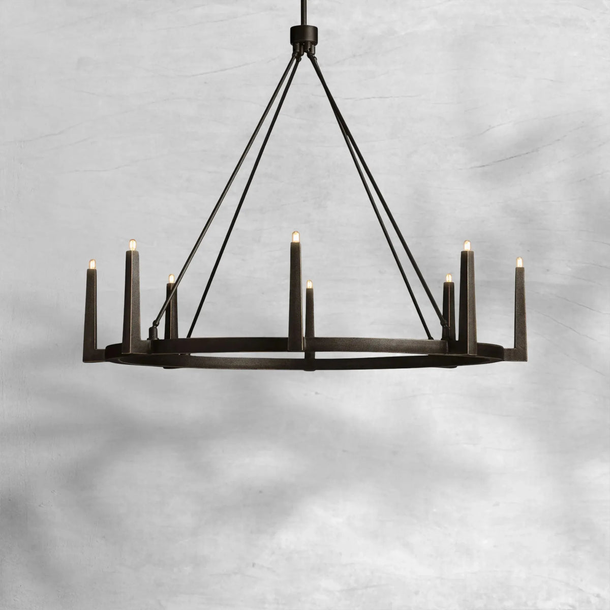 Emmet Round Chandelier 42''54'' - view 5