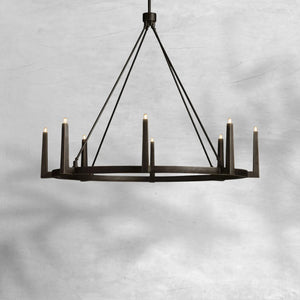 Emmet Round Chandelier 42''54'' - view 5