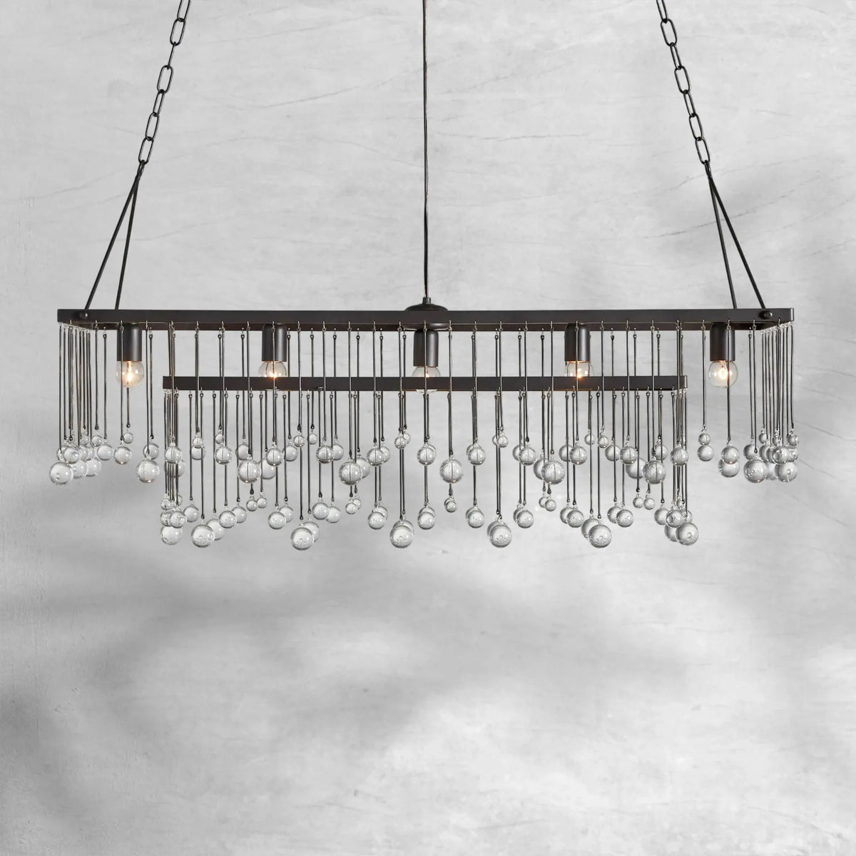 Aubrey Rectangular Chandelier 47''60'' - view 7