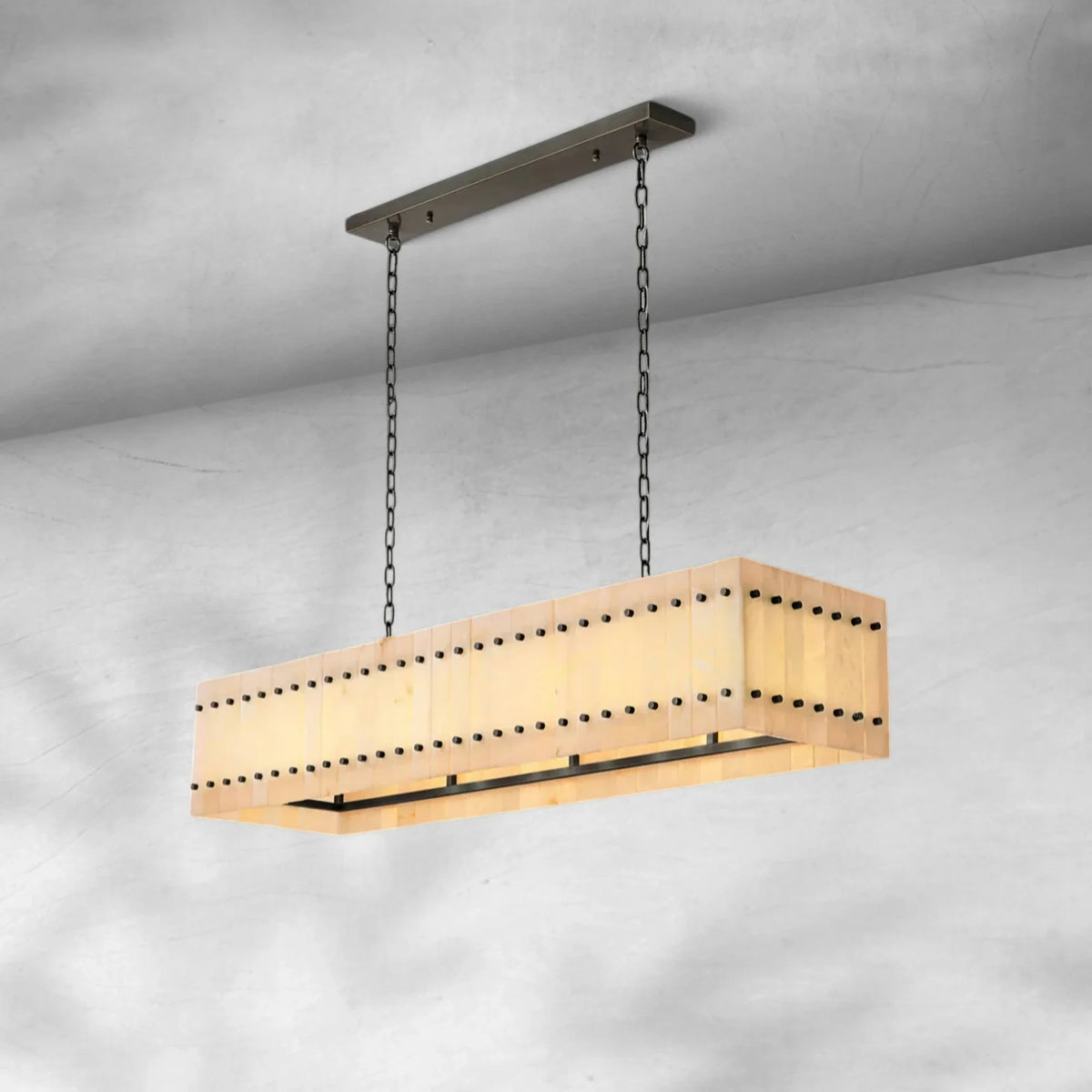 Sienna Marcus Alabaster Linear Chandelier 54''72'' - view 10