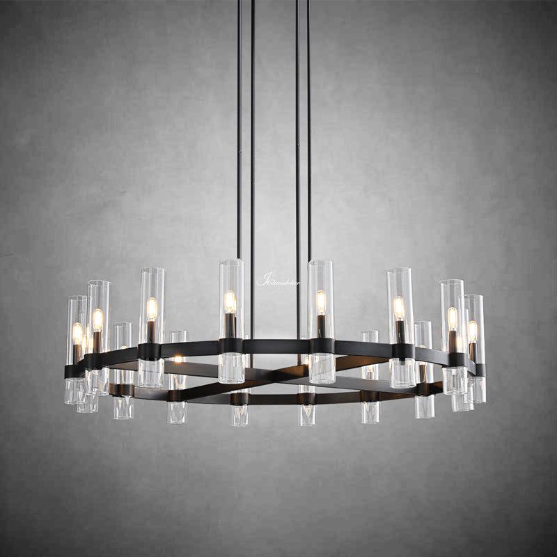 Ravion Round Chandelier 48", solid brass - view 4