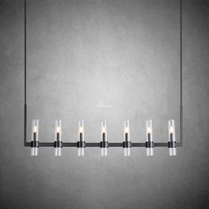 Ravion Linear Chandelier 59", solid brass - view 4