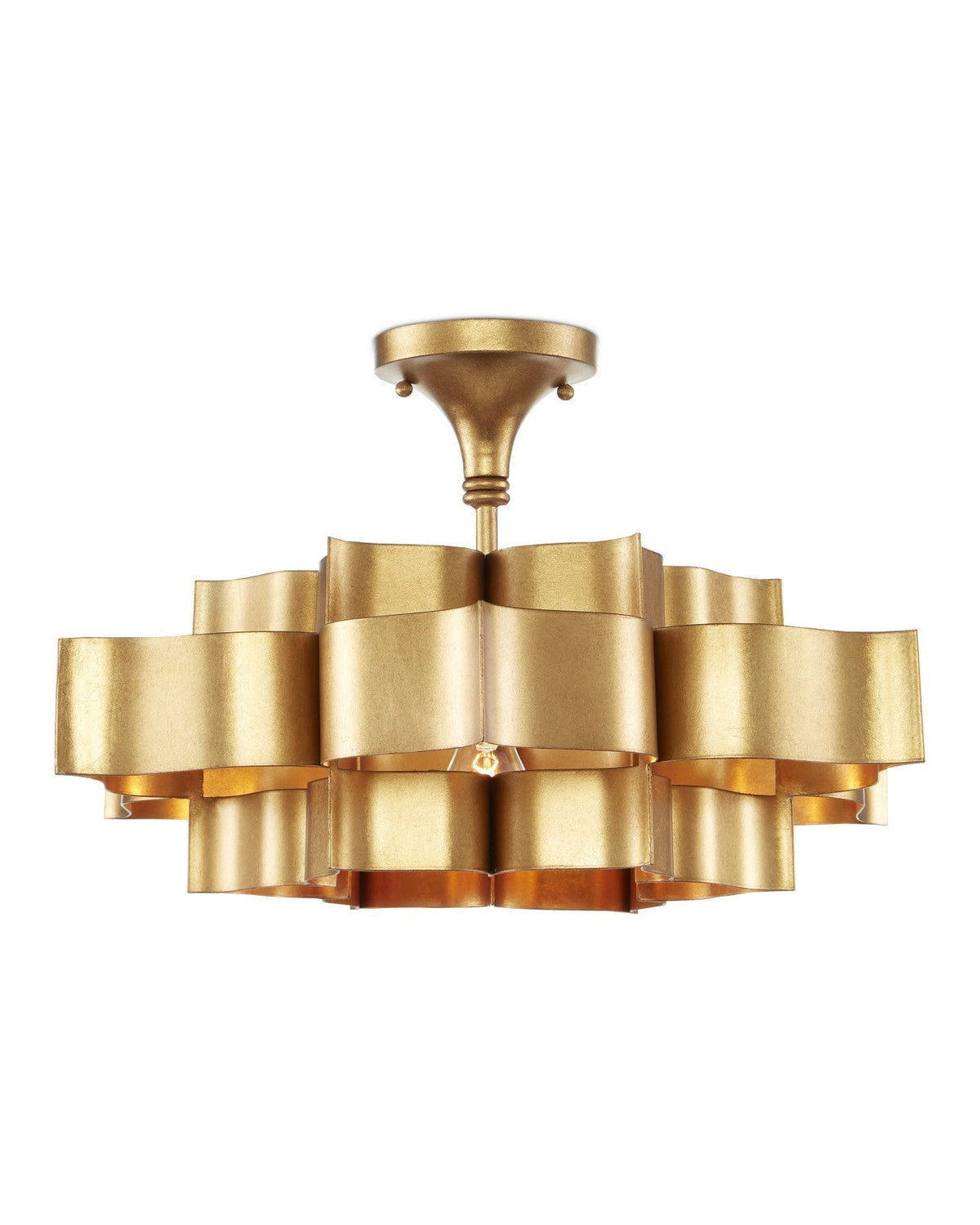 Golden leaf shape Small Chandelier - view 6