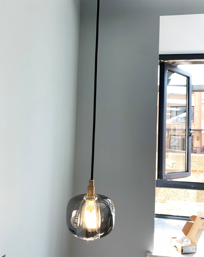 Bedroom Pendant Lighting Smoke Grey Clear Color - view 4