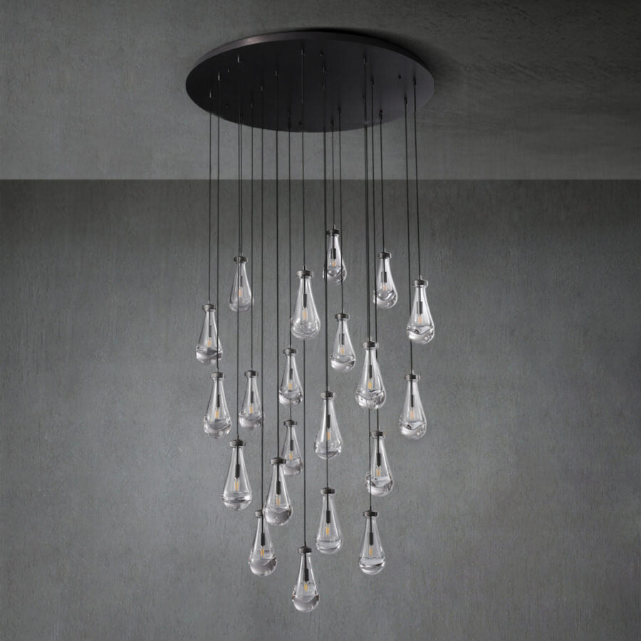 Raindrop Round Chandelier 47" - view 2