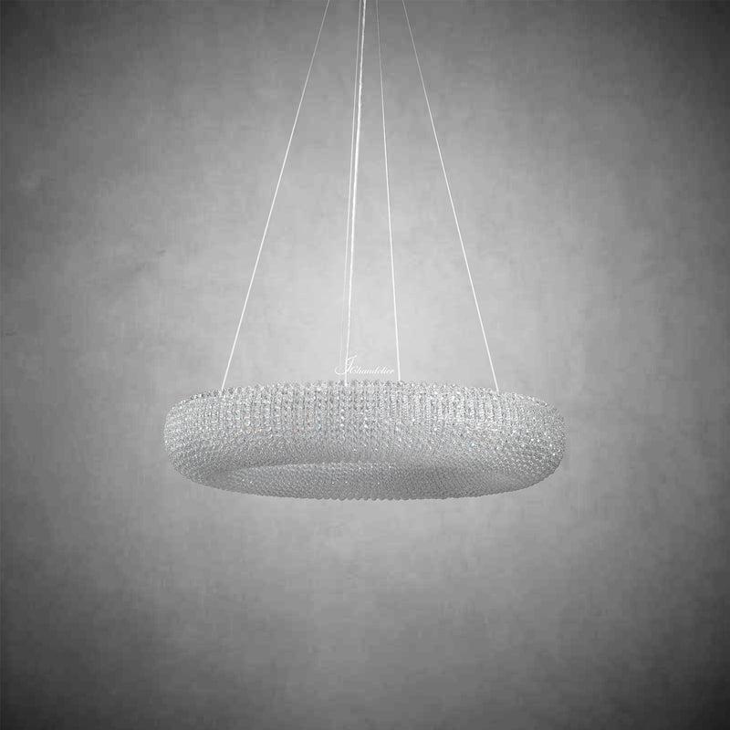 Halo Crystal Round Chandelier 32", 41", 60" - view 2