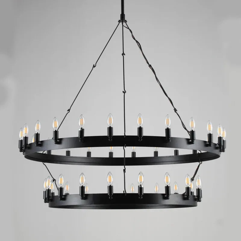 Celestine Vintage Candelabra 2-Tier Chandelier