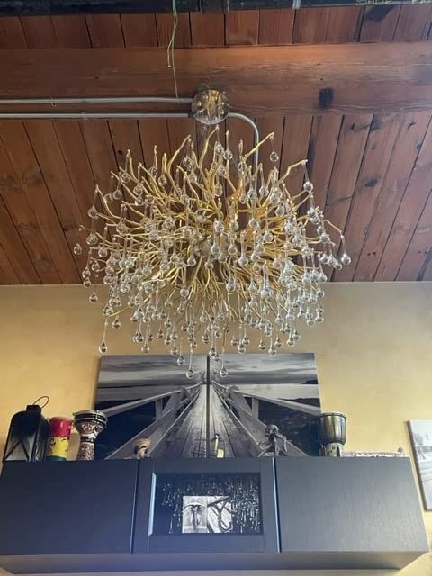 Stunning Tree Branch Crystal Chandelier with Clear Teardrop-shaped for Living/Dining Room - view 23