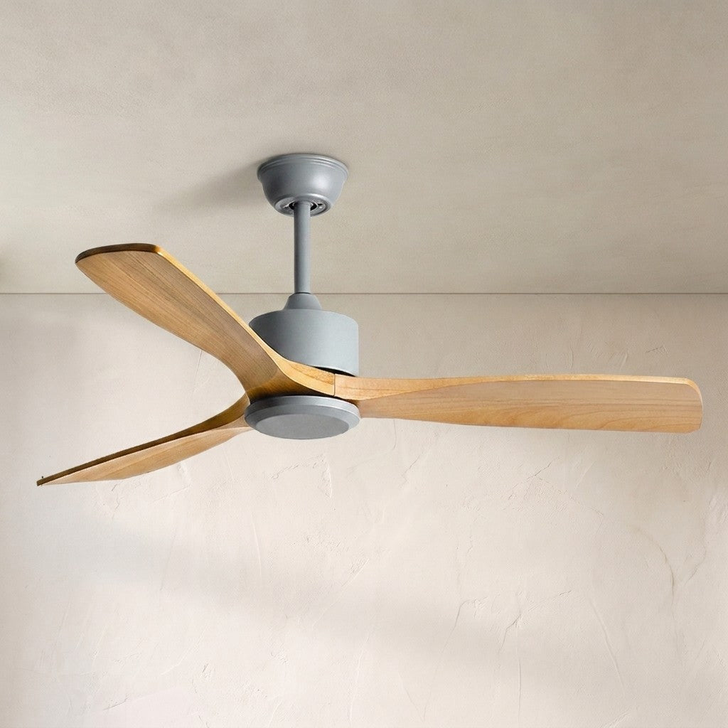 52 Inch Three Oak Blade Quiet Ceiling Fan - Timberline