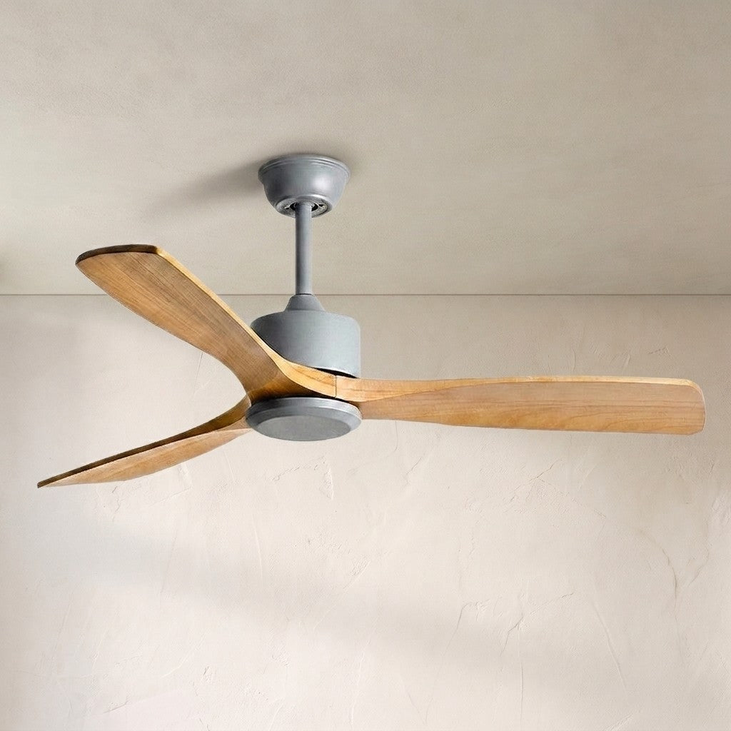 52 Inch Three Oak Blade Quiet Ceiling Fan - Timberline - view 8
