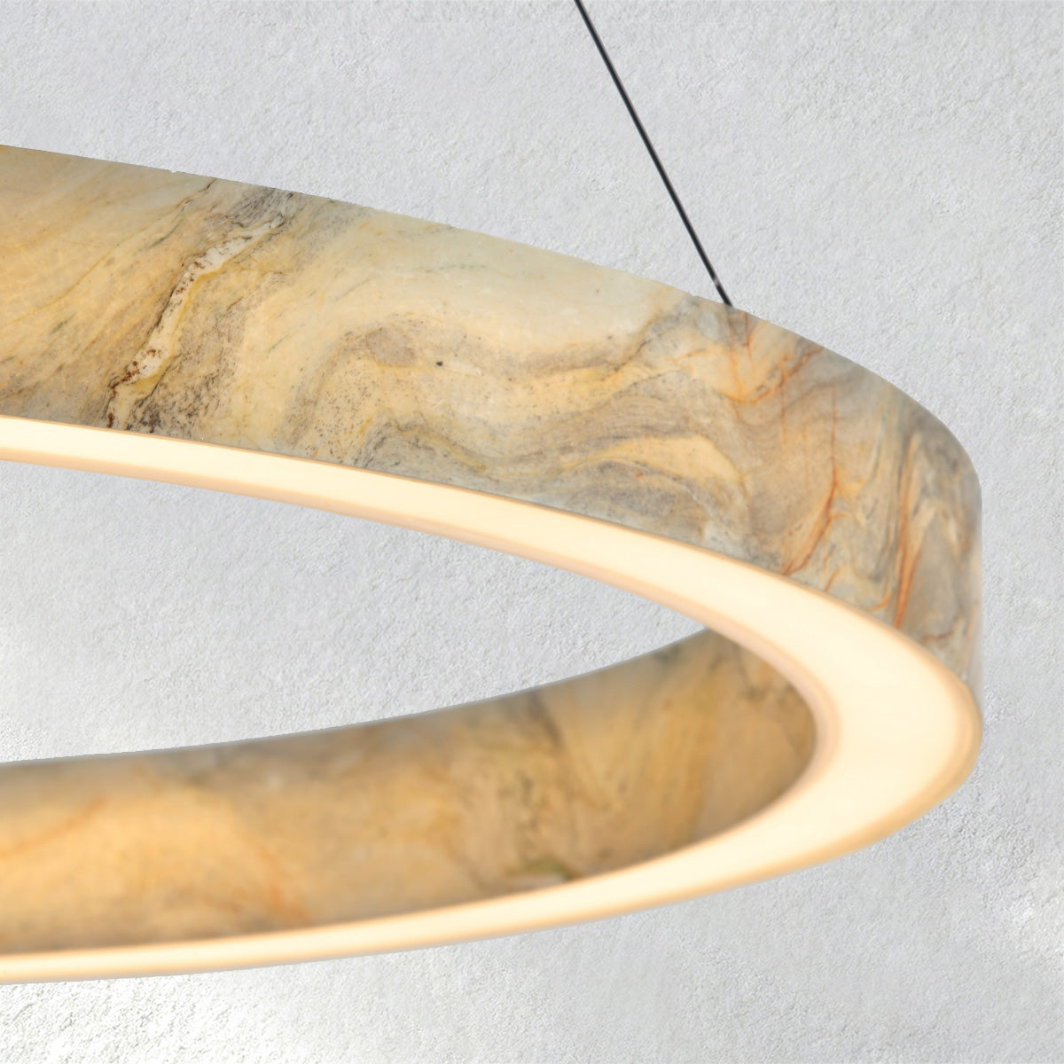 Alabaster StoneGlow Round Chandelier - view 5