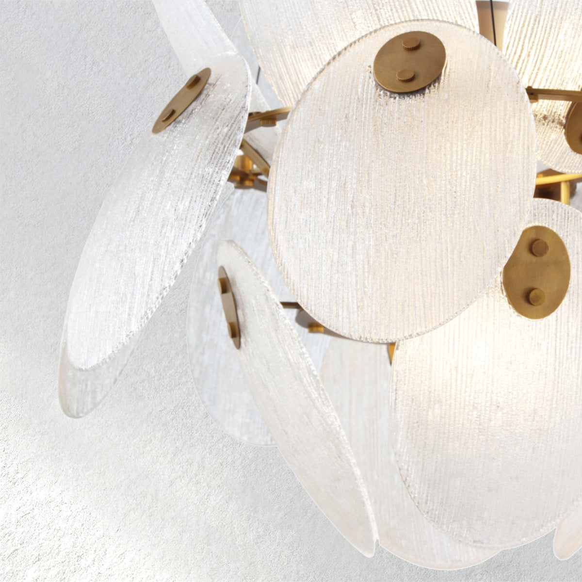 Snow Petal Glass Chandelier - view 3
