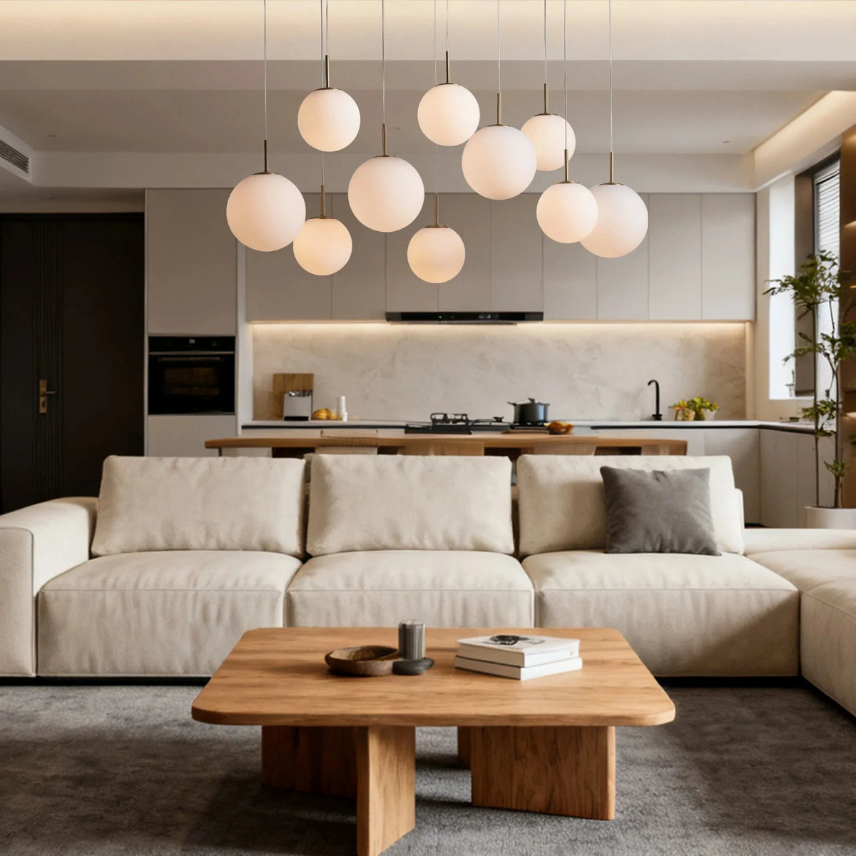 Casen Linear Chandelier 55'' 65'' - view 4