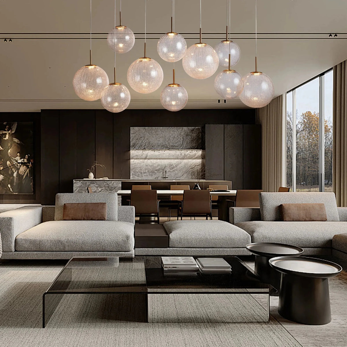 Casen Linear Chandelier 55'' 65'' - view 6