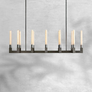 Chantelle Glass Linear Chandelier 55" - view 2