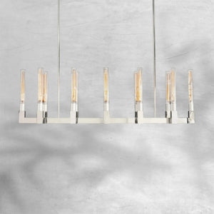 Chantelle Glass Linear Chandelier 55" - view 3