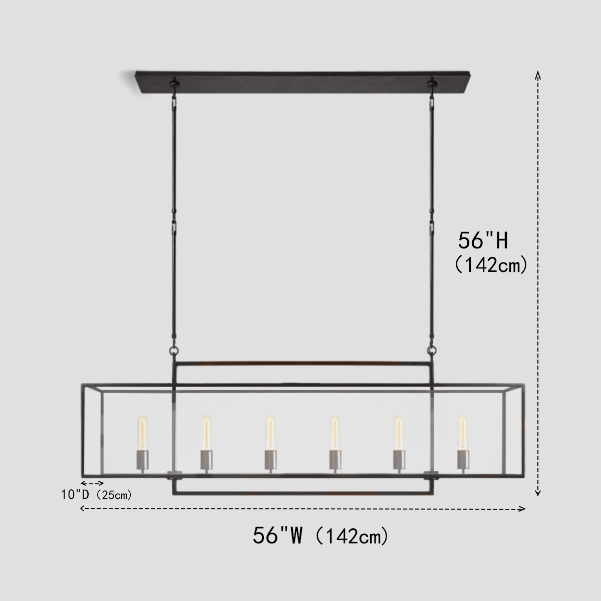 Glory Linear Chandelier - view 3
