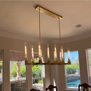Chantelle Glass Linear Chandelier 55" - view 5
