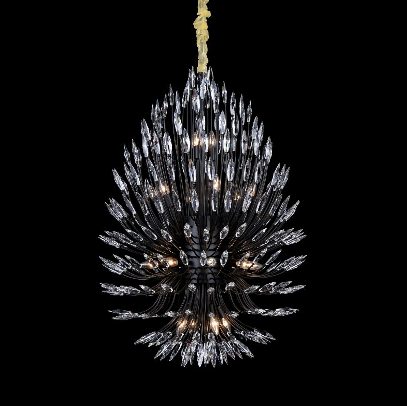 Lily Starburst Crystal Sputnik Chandelier 43"W - view 5