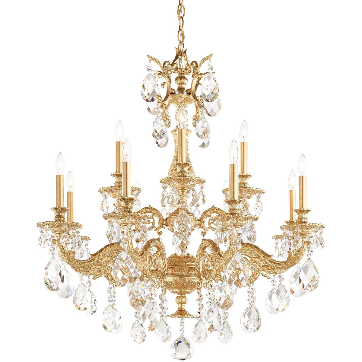 Milano 12-light Crystal Chandelier 32"