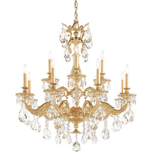 Milano 12-light Crystal Chandelier 32"