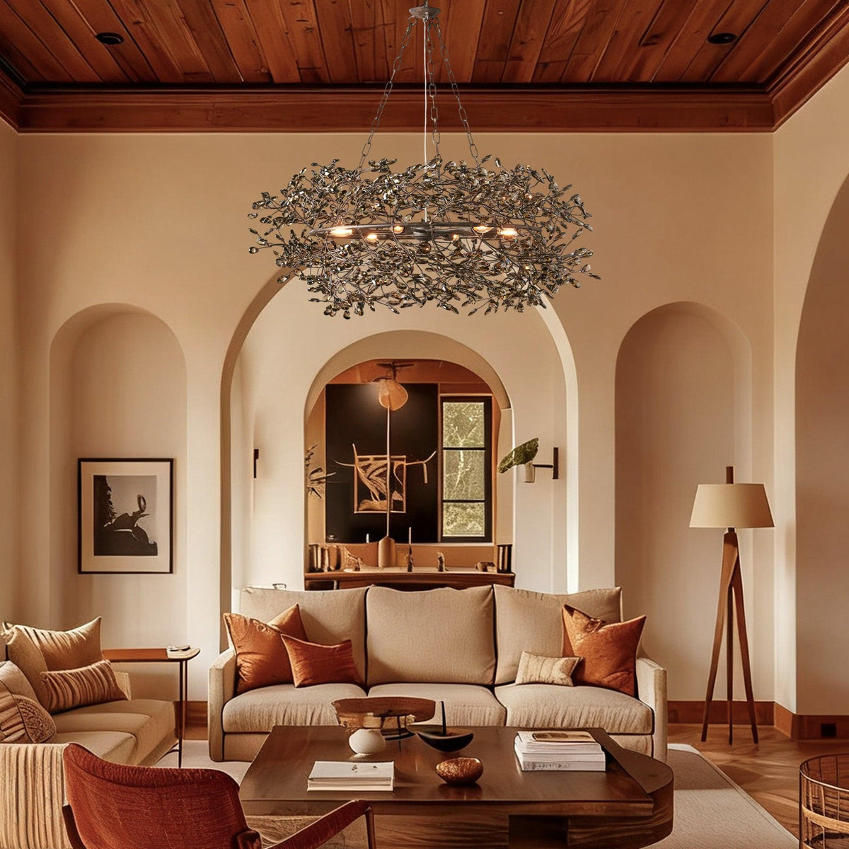 Fiore Crown Chandelier 39" 48" 60" - view 2