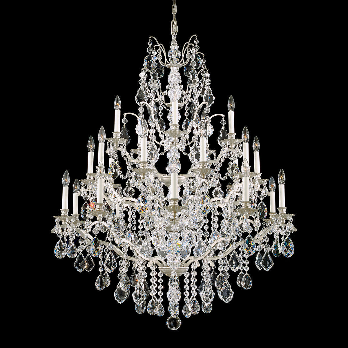 Bordeaux Crystal Chandelier 40"