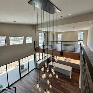 Raindrop Glass Linear Chandelier 72" - view 14