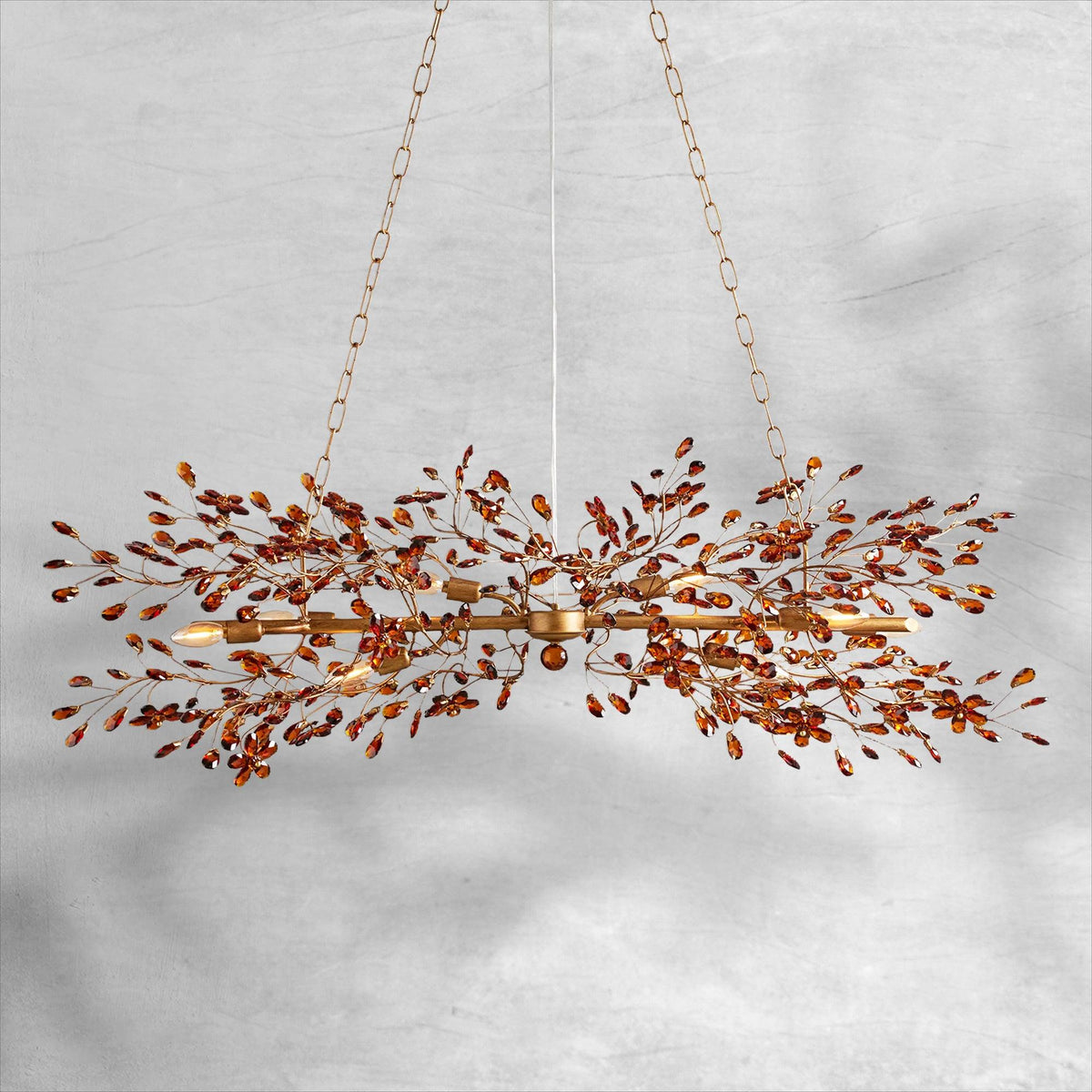 Fiore Linear Chandelier 43"51"68" - view 12