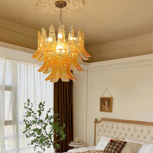 Virelia Tiered Glass Chandelier - Gold - view 10