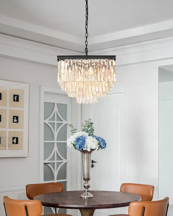 1920s Orion Art Deco Square Chandelier 47" - view 8