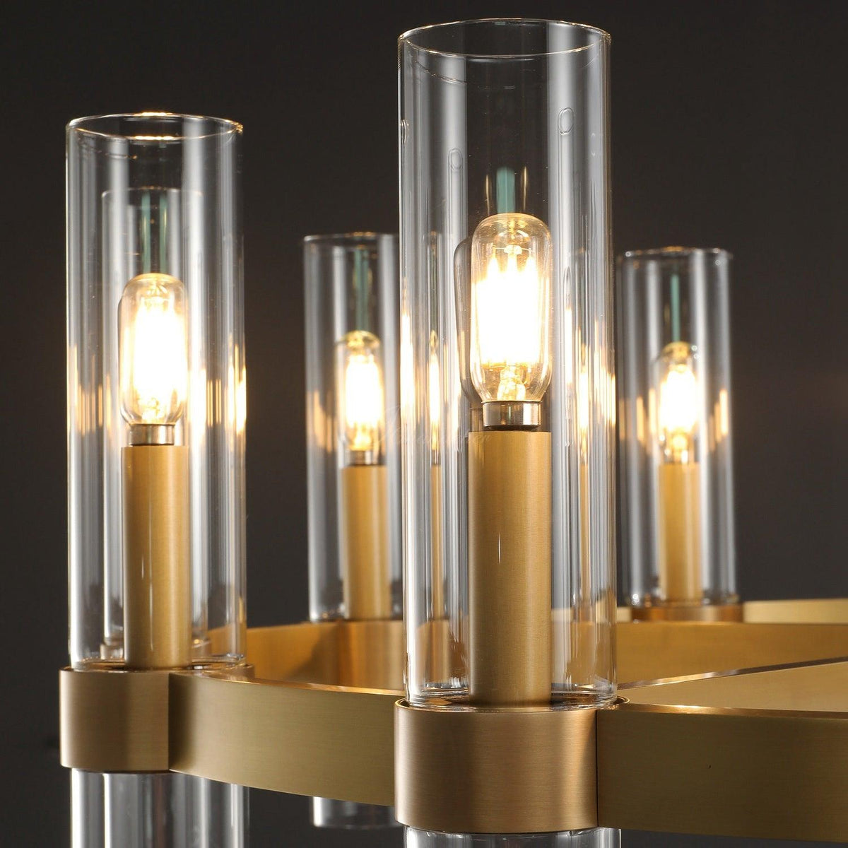 Ravion Round Chandelier 48", solid brass - view 6