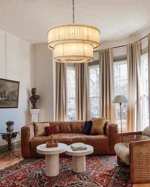 Sienna Marcus Alabaster Round Tiered Chandelier - view 19