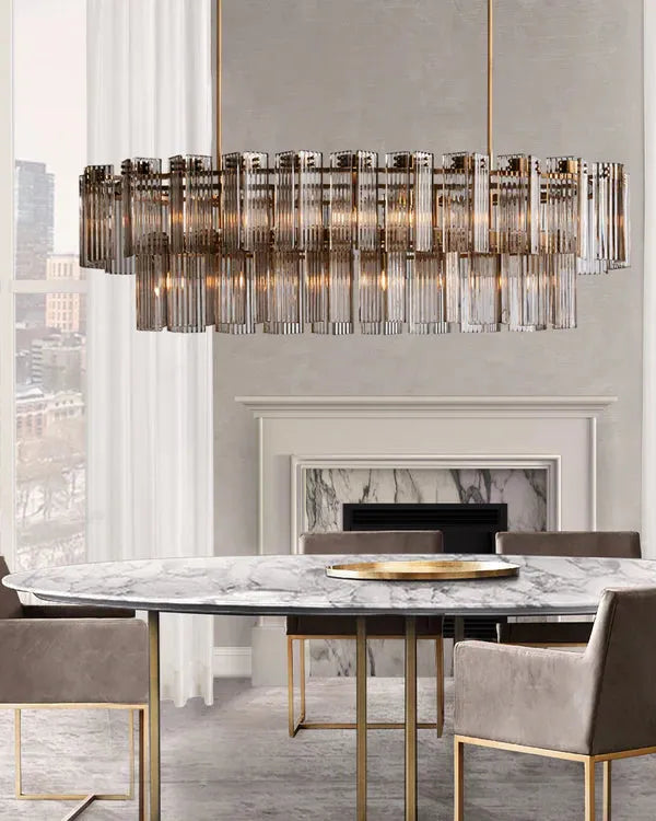 Delsie Oval Chandelier 51''63''72'' - view 6