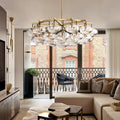 Coraline Clear Glass Round Chandelier 60"