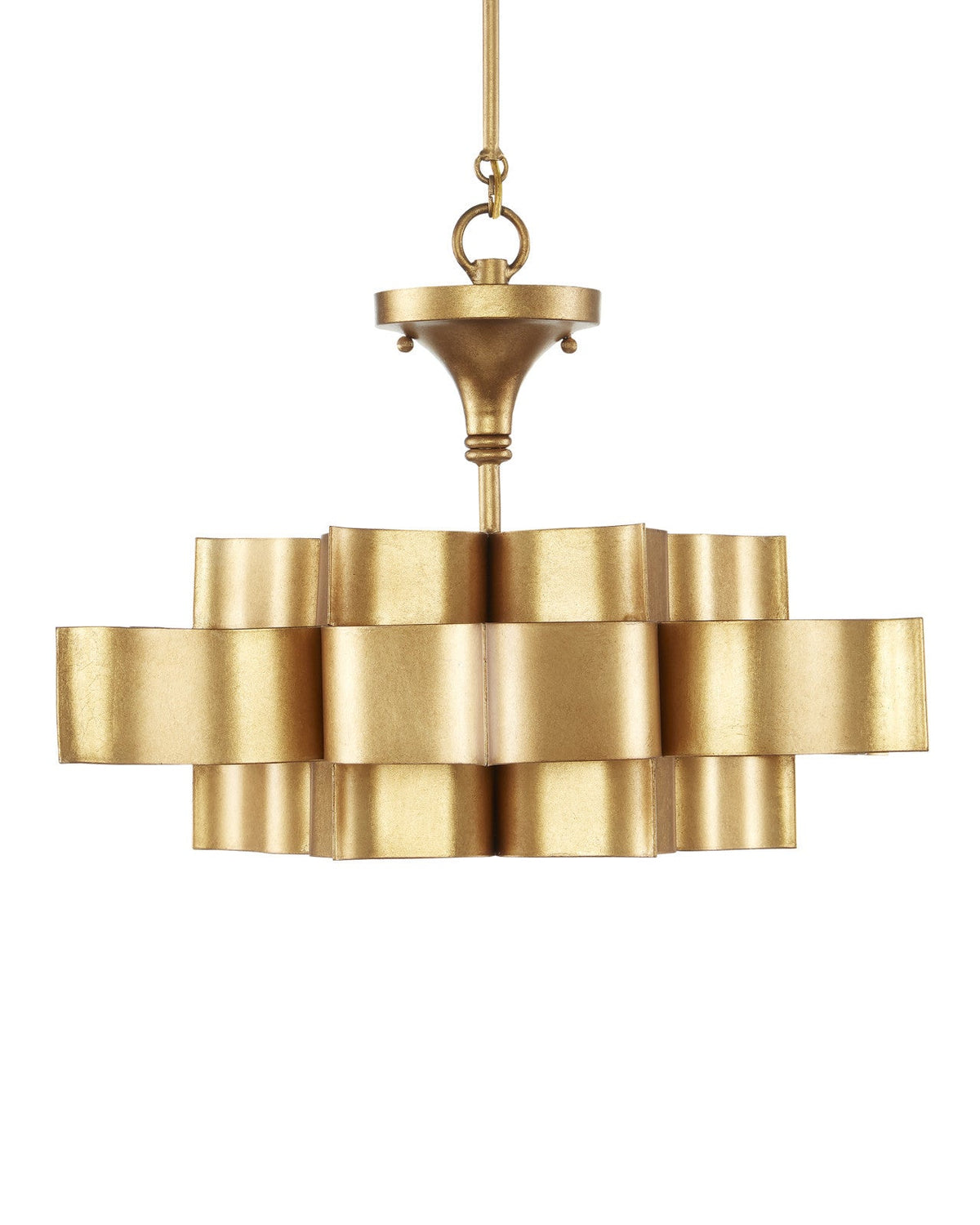 Golden leaf shape Small Chandelier - view 4