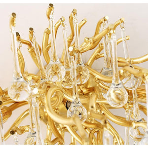 Rain Tree  Crystal Teardrop Wall Sconce Gold Diameter 17" - view 5