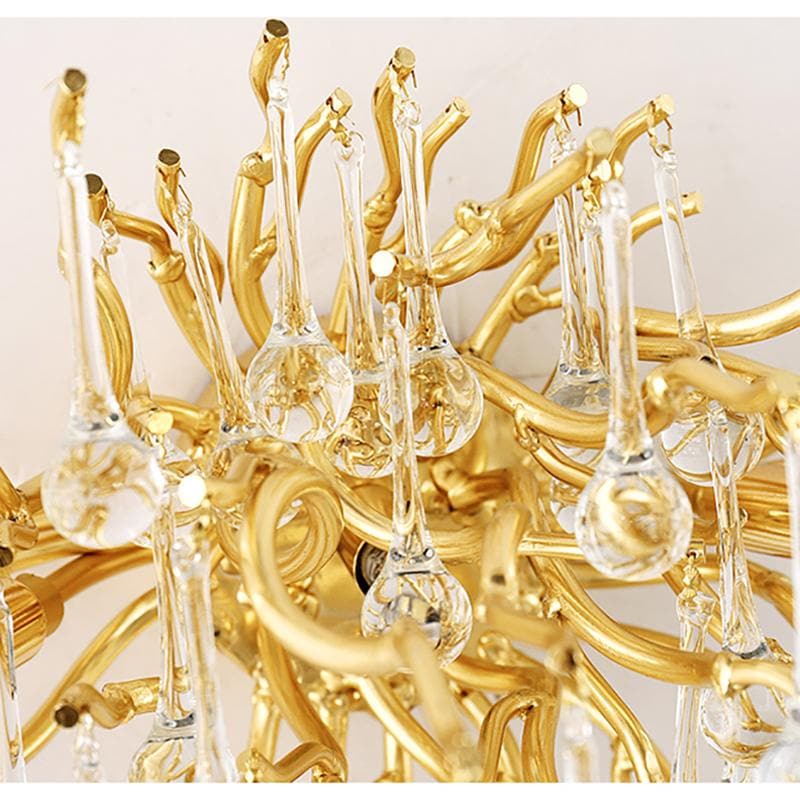 Rain Tree  Crystal Teardrop Wall Sconce Gold Diameter 17" - view 5