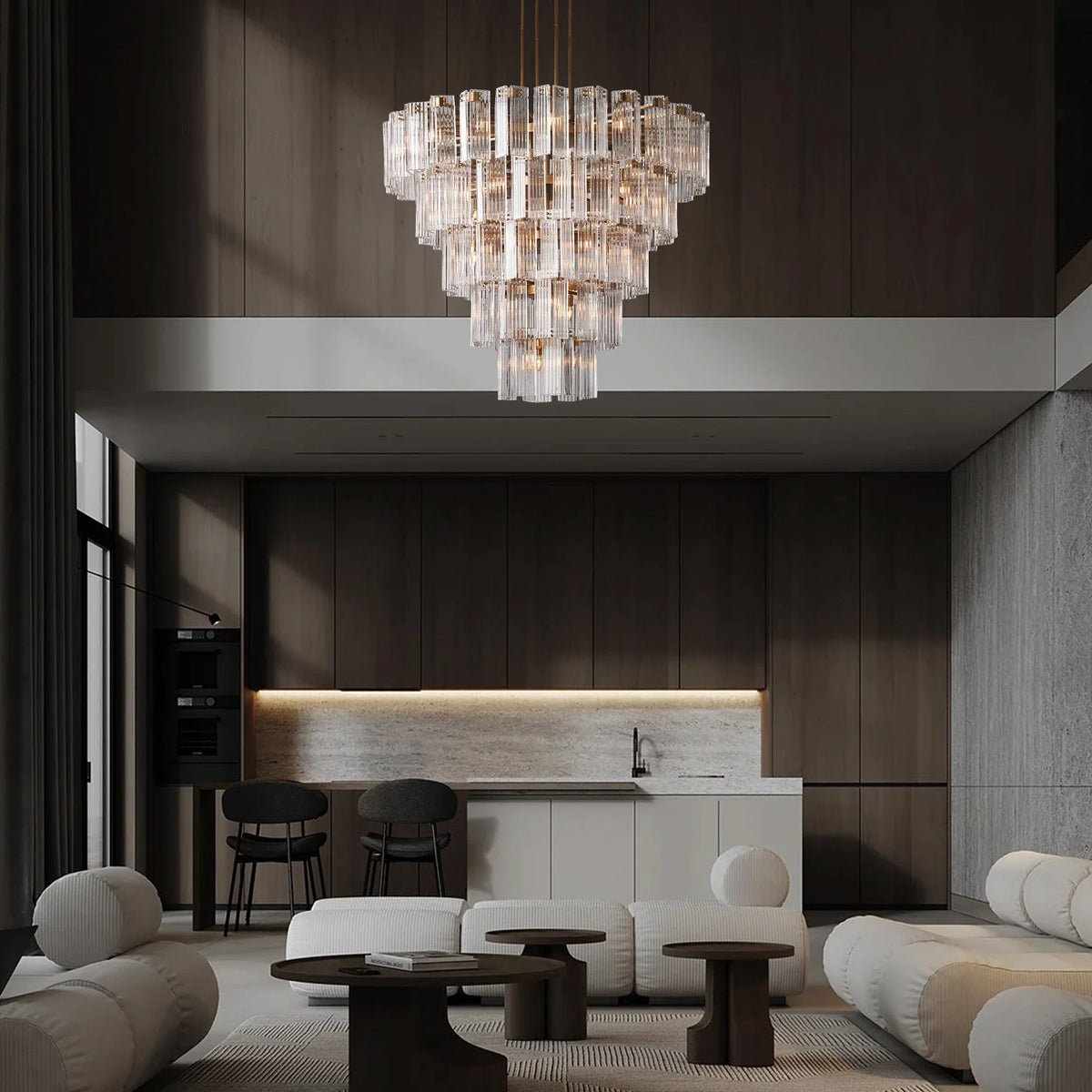 Delsie Round Chandelier 38''48''60'' - view 3