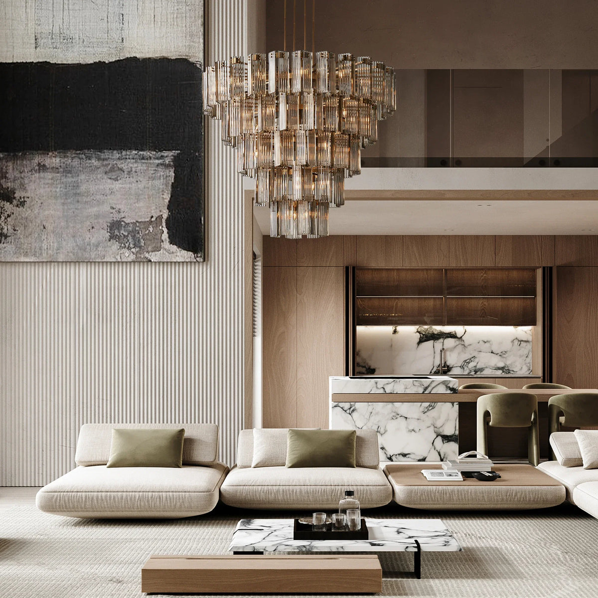 Delsie Round Chandelier 38''48''60'' - view 4