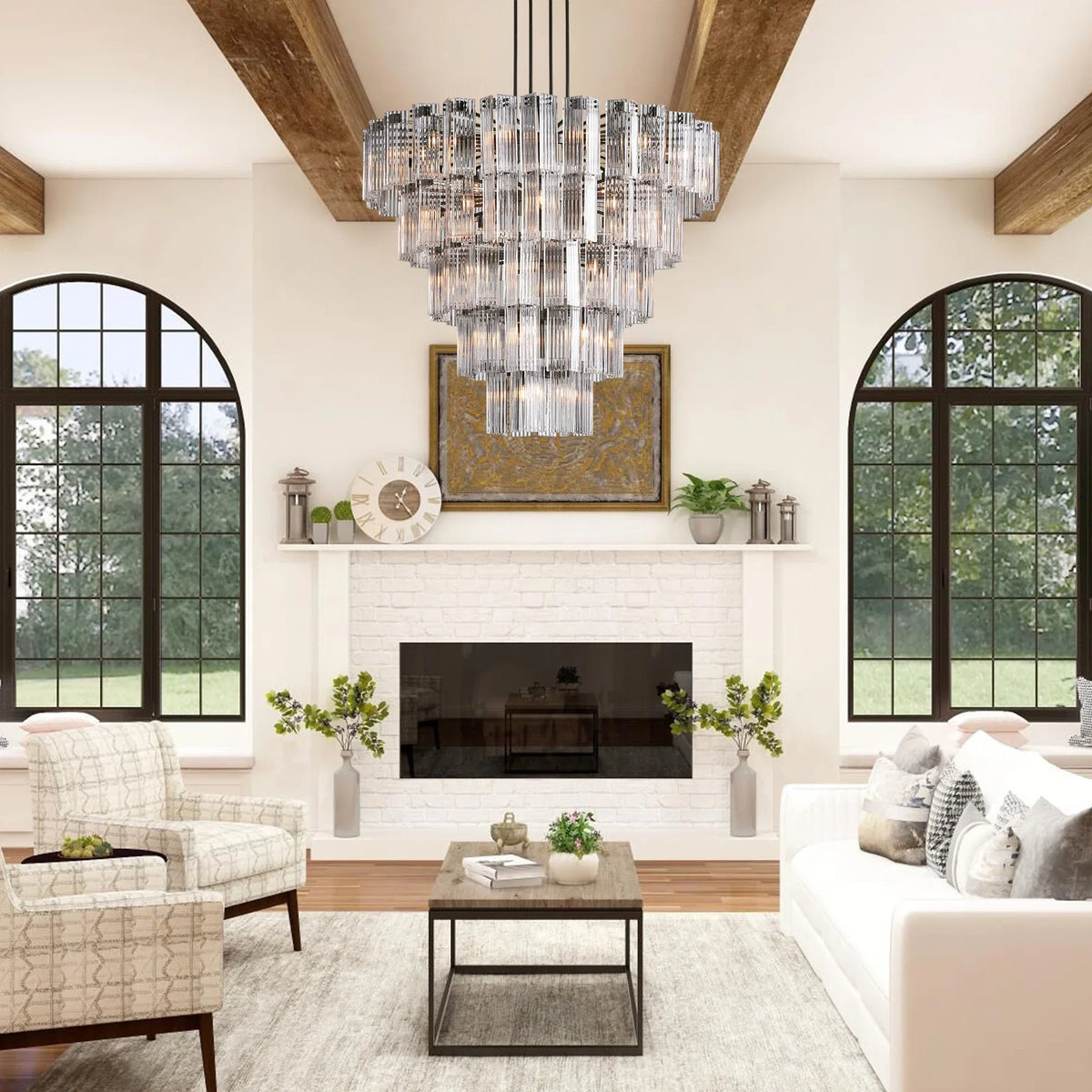 Delsie Round Chandelier 38''48''60'' - view 2