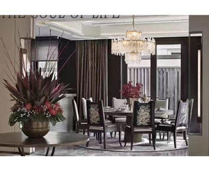 Tiered Round Glass Chandelier, crystal - view 3