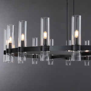 Ravion Round Chandelier 60", solid brass - view 7