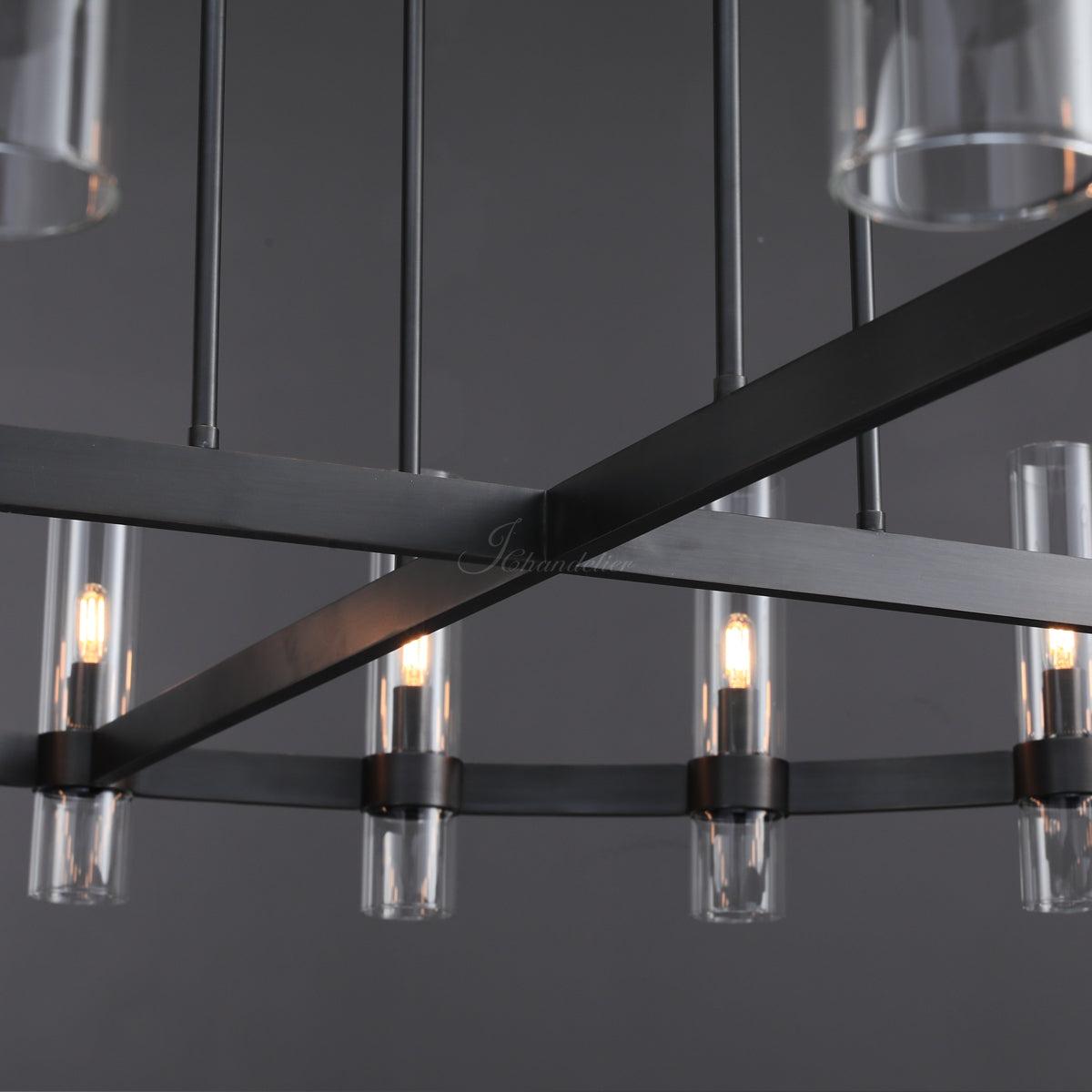 Ravion Round Chandelier 60", solid brass - view 8