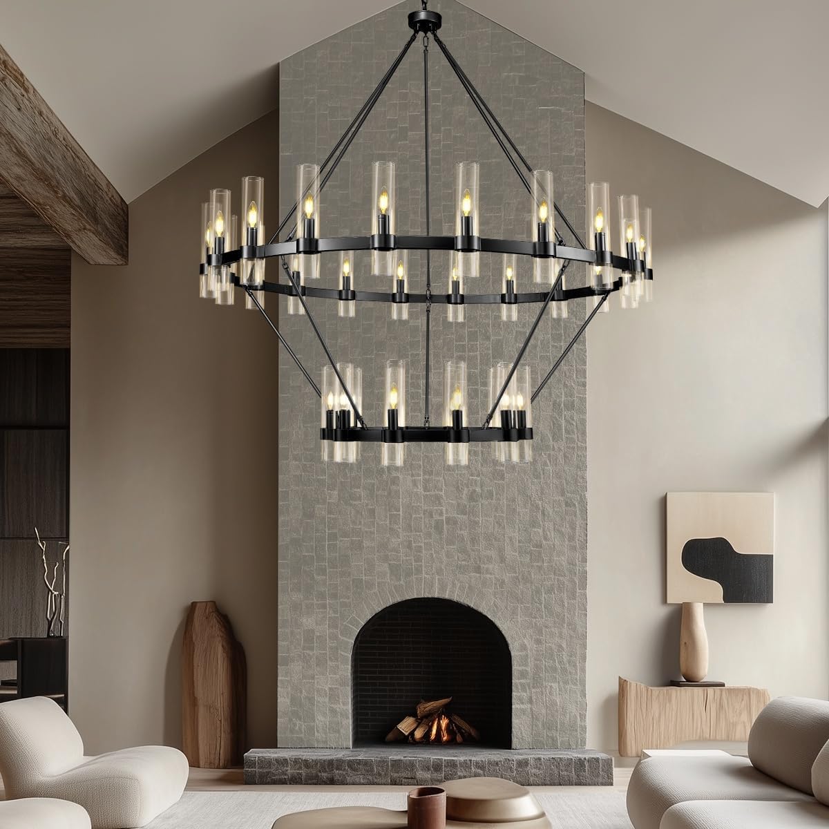 60 Inch Wagon Wheel Chandelier - view 13